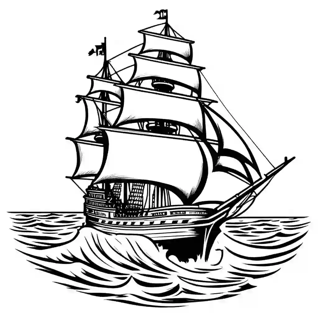 Sovereign of the Seas coloring pages